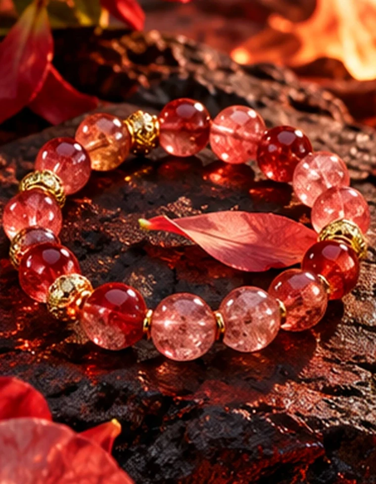 Fire element crystal bracelet